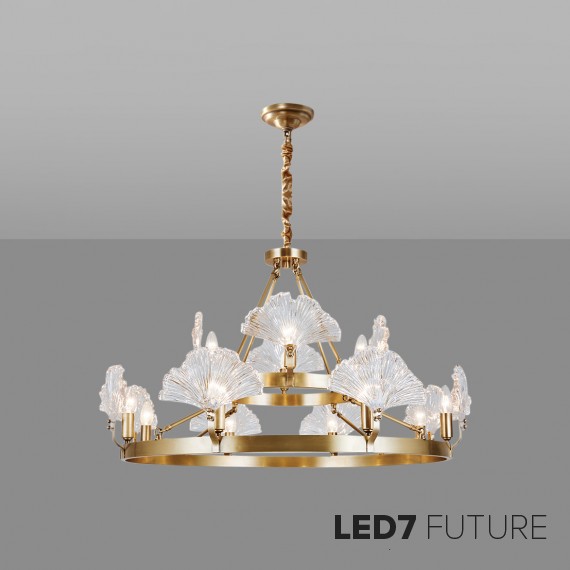 Loft Industry Modern - Lotus Rib Chandelier